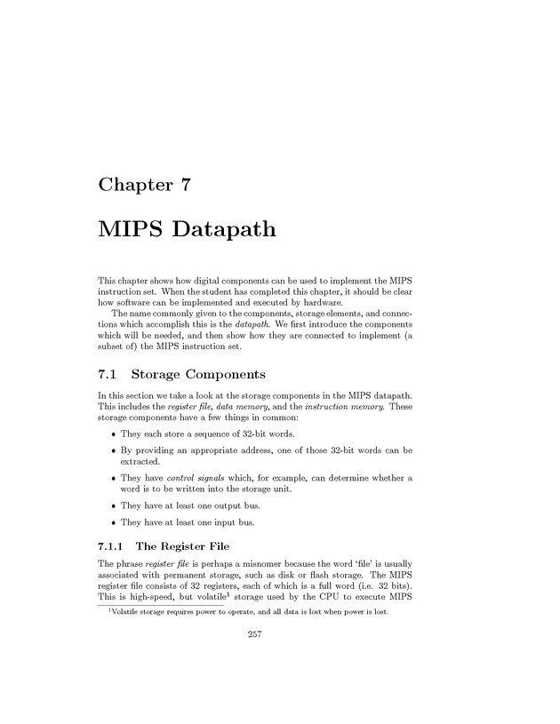 Computer Organization with MIPS - Page 257